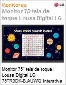 Monitor 75 tela de toque Lousa Digital LG 75TR3DK-B.AUWQ Interativa Ultra HD  (Figura somente ilustrativa, no representa o produto real)