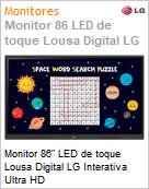 Monitor 86 LED de toque Lousa Digital LG Interativa Ultra HD  (Figura somente ilustrativa, no representa o produto real)