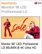 Monitor 98 LED Profissional LG 98UM5K-B 4K Ultra HD  (Figura somente ilustrativa, no representa o produto real)