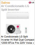 Ar Condicionado LG Split Inverter Hi Wall Dual Compact 12000 BTUs Frio 220V Voice + AI  (Figura somente ilustrativa, no representa o produto real)