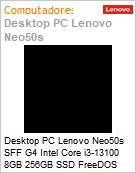 Desktop PC Lenovo Neo50s SFF G4 Intel Core i3-13100 8GB 256GB SSD FreeDOS  (Figura somente ilustrativa, no representa o produto real)