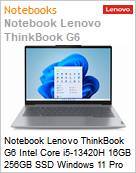 Notebook Lenovo ThinkBook G6 Intel Core i5-13420H 16GB 256GB SSD Windows 11 Pro  (Figura somente ilustrativa, no representa o produto real)