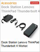 Dock Station Lenovo ThinkPad Thunderbolt 4 Workst  (Figura somente ilustrativa, no representa o produto real)