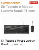 Kit Teclado e Mouse Lenovo Brasil PT com Fio (Figura somente ilustrativa, no representa o produto real)