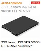 SSD Lenovo ISG SATA 960GB LFF ST50v2 4XB7A8227  (Figura somente ilustrativa, no representa o produto real)