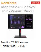 Monitor 23.8 Lenovo ThinkVision T24i-30  (Figura somente ilustrativa, no representa o produto real)