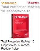 Total Protection McAfee 10 Dispositivos 12 meses Produto fsico (Figura somente ilustrativa, no representa o produto real)