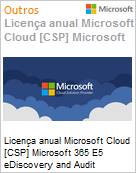 Licena mensal Cloud [CSP NCE] Microsoft 365 E5 eDiscovery and Audit (Nonprofit Staff Pricing)  (Figura somente ilustrativa, no representa o produto real)