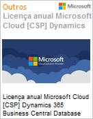 Licena mensal Cloud [NCE] Microsoft Dynamics 365 Business Central Database Capacity 100GB for Faculty Academic [Educacional]  (Figura somente ilustrativa, no representa o produto real)