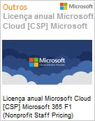 Licena mensal Cloud [CSP NCE] Microsoft 365 F1 (Nonprofit Staff Pricing)  (Figura somente ilustrativa, no representa o produto real)