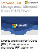 Licena anual Cloud [NCE] Microsoft Power Automate unattended RPA add-on for Faculty Academic [Educacional]  (Figura somente ilustrativa, no representa o produto real)