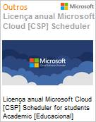 Licena mensal Cloud [CSP NCE] Microsoft Scheduler for students Academic [Educacional]  (Figura somente ilustrativa, no representa o produto real)