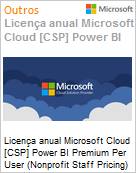 Licena anual Cloud [NCE] Microsoft Power BI Premium Per User (Nonprofit Staff Pricing)  (Figura somente ilustrativa, no representa o produto real)