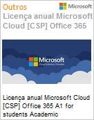 Licena anual Cloud [NCE] Microsoft Office 365 A1 for students Academic [Educacional]  (Figura somente ilustrativa, no representa o produto real)