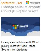 Licena anual Cloud [CSP NCE] Microsoft 365 Phone System for students Academic [Educacional]  (Figura somente ilustrativa, no representa o produto real)