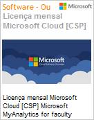 Licena mensal Cloud [CSP NCE] Microsoft MyAnalytics for faculty Academic [Educacional]  (Figura somente ilustrativa, no representa o produto real)