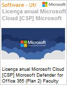 Licena anual Cloud [CSP NCE] Microsoft Defender for Office 365 (Plan 2) Faculty Academic [Educacional]  (Figura somente ilustrativa, no representa o produto real)
