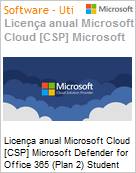 Licena anual Cloud [CSP NCE] Microsoft Defender for Office 365 (Plan 2) Student Academic [Educacional]  (Figura somente ilustrativa, no representa o produto real)