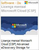 Licena mensal Cloud [NCE] Microsoft Advanced eDiscovery Storage for faculty Academic [Educacional]  (Figura somente ilustrativa, no representa o produto real)