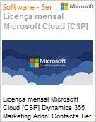 Licena mensal Cloud [NCE] Microsoft Dynamics 365 Marketing Addnl Contacts Tier 1 for Faculty Academic [Educacional]  (Figura somente ilustrativa, no representa o produto real)