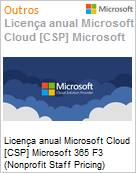 Licena mensal Cloud [CSP NCE] Microsoft 365 F3 (Nonprofit Staff Pricing)  (Figura somente ilustrativa, no representa o produto real)