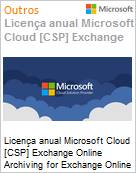 Licena mensal Cloud [CSP NCE] Microsoft Exchange Online Archiving for Exchange Online (Nonprofit Staff Pricing)  (Figura somente ilustrativa, no representa o produto real)