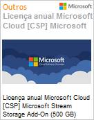 Licena anual Cloud [CSP NCE] Microsoft Stream Storage Add-On (500 GB) (Nonprofit Staff Pricing)  (Figura somente ilustrativa, no representa o produto real)