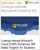 Licena mensal Cloud [NCE] Microsoft Dynamics 365 Sales Insights for Students Academic [Educacional]  (Figura somente ilustrativa, no representa o produto real)