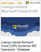 Licena mensal Cloud [NCE] Microsoft Dynamics 365 Operations - Database Capacity for Education Academic [Educacional]  (Figura somente ilustrativa, no representa o produto real)