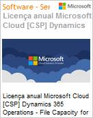 Licena anual Cloud [CSP NCE] Microsoft Dynamics 365 Operations - File Capacity for Education Academic [Educacional]  (Figura somente ilustrativa, no representa o produto real)