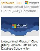 Licena anual Cloud [NCE] Microsoft Common Data Service Database Capacity for Education Academic [Educacional]  (Figura somente ilustrativa, no representa o produto real)