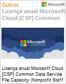 Licena mensal Cloud [CSP NCE] Microsoft Common Data Service File Capacity (Nonprofit Staff Pricing)  (Figura somente ilustrativa, no representa o produto real)