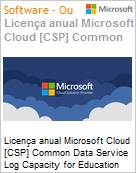 Licena anual Cloud [NCE] Microsoft Common Data Service Log Capacity for Education Academic [Educacional]  (Figura somente ilustrativa, no representa o produto real)