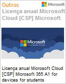 Licena mensal Cloud [CSP NCE] Microsoft 365 A1 for devices for students Academic [Educacional]  (Figura somente ilustrativa, no representa o produto real)