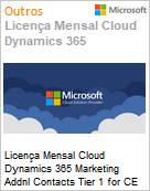 Licena Mensal Cloud Dynamics 365 Marketing Addnl Contacts Tier 1 for CE Plan for Students Academic [Educacional]  (Figura somente ilustrativa, no representa o produto real)