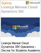 Licena Mensal Cloud Dynamics 365 Operations - Device for Students Academic [Educacional]  (Figura somente ilustrativa, no representa o produto real)