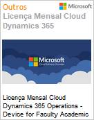 Licena Mensal Cloud Dynamics 365 Operations - Device for Faculty Academic [Educacional]  (Figura somente ilustrativa, no representa o produto real)