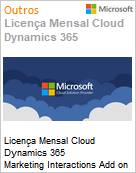 Licena Mensal Cloud Dynamics 365 MarketingInteractions Add on pack: Tier 2 for Faculty Academic [Educacional]  (Figura somente ilustrativa, no representa o produto real)