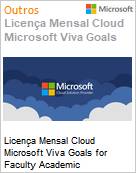 Licena Mensal Cloud Microsoft Viva Goals for Faculty Academic [Educacional]  (Figura somente ilustrativa, no representa o produto real)