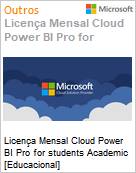 Licena Mensal Cloud Power BI Pro for students Academic [Educacional]  (Figura somente ilustrativa, no representa o produto real)