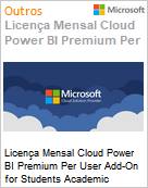 Licena Mensal Cloud Power BI Premium Per User Add-On for Students Academic [Educacional]  (Figura somente ilustrativa, no representa o produto real)