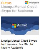 Licena Mensal Cloud Skype for Business Plus CAL for faculty Academic [Educacional]  (Figura somente ilustrativa, no representa o produto real)