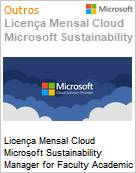 Licena Mensal Cloud Microsoft Sustainability Manager for Faculty Academic [Educacional]  (Figura somente ilustrativa, no representa o produto real)