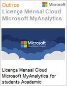 Licena Mensal Cloud Microsoft MyAnalytics for students Academic [Educacional]  (Figura somente ilustrativa, no representa o produto real)