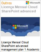 Licena Mensal Cloud SharePoint advanced management plan 1 Academic [Educacional]  (Figura somente ilustrativa, no representa o produto real)