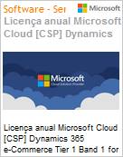 Licena anual Cloud [NCE] Microsoft Dynamics 365 e-Commerce Tier 1 Band 1 for Students Academic [Educacional]  (Figura somente ilustrativa, no representa o produto real)