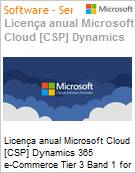 Licena anual Cloud [CSP NCE] Microsoft Dynamics 365 e-Commerce Tier 3 Band 1 for Students Academic [Educacional]  (Figura somente ilustrativa, no representa o produto real)