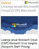 Licena anual Cloud [NCE] Microsoft Viva Insights (Nonprofit Staff Pricing)  (Figura somente ilustrativa, no representa o produto real)