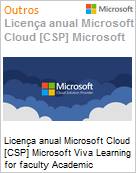 Licena mensal Cloud [CSP NCE] Microsoft Viva Learning for faculty Academic [Educacional]  (Figura somente ilustrativa, no representa o produto real)