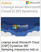 Licena mensal Cloud [NCE] Microsoft Dynamics 365 Marketing Interactions Add on pack: Tier 5 for Faculty Academic [Educacional]  (Figura somente ilustrativa, no representa o produto real)